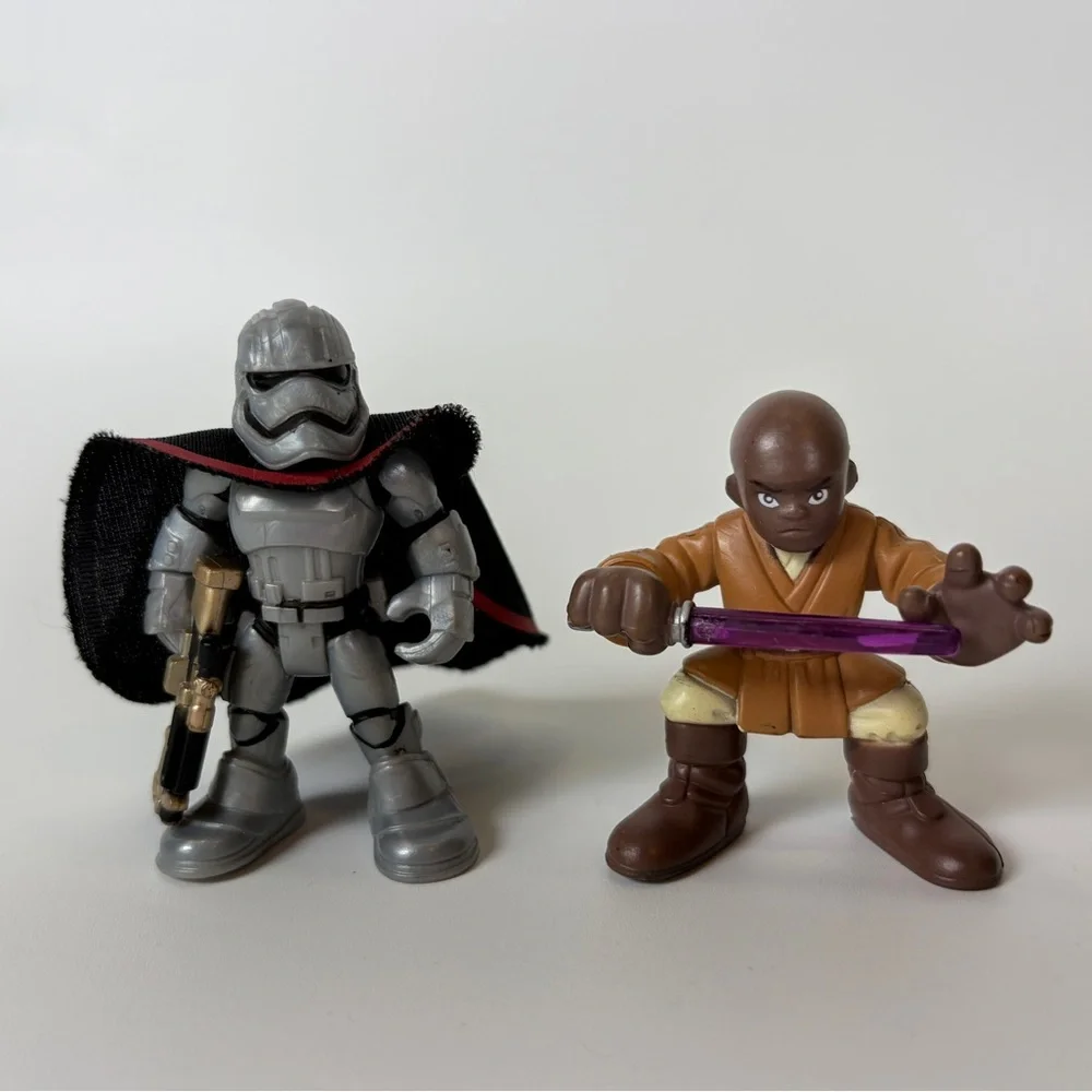4/$25 Playbook Star Wars Galactic Heroes Figure Resistance Captain Phasma + Mace